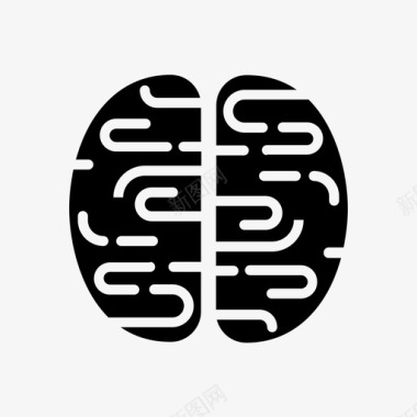大脑灰质人脑图标图标