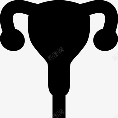 卵巢身体女性图标图标