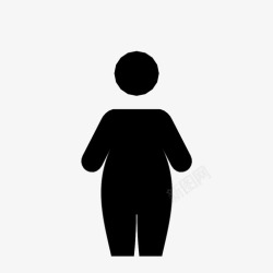肥胖人群肥胖妇女饮食肥胖图标高清图片