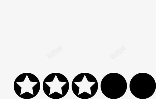 三星满分五评级图标svg_新图网 https://ixintu.com 三星 星级评级 满分五 评级 评论