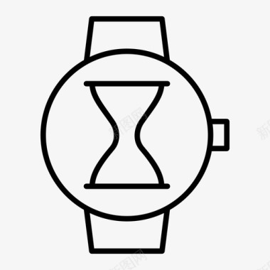 小时玻璃智能手表苹果智能手表智能手表图标图标