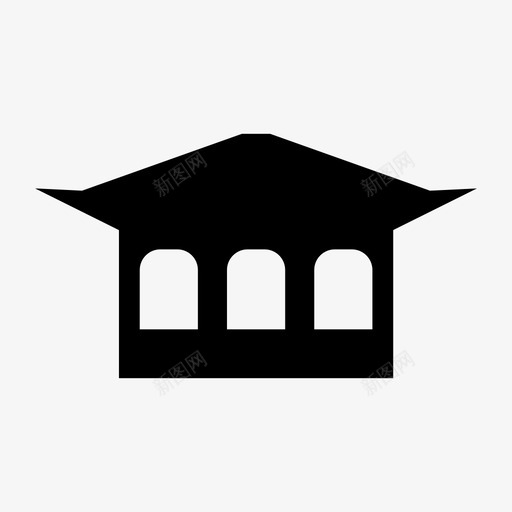 房屋建筑物大厦图标svg_新图网 https://ixintu.com 住宅 大厦 家庭 建筑物 建筑物和建筑 房屋