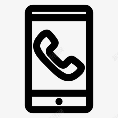 智能手机电话呼叫呼叫中心手机图标图标