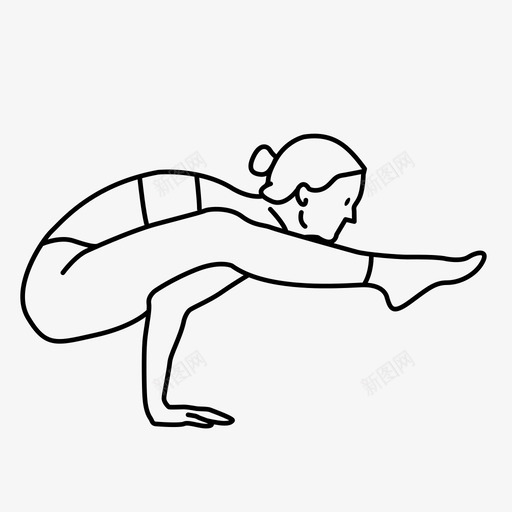 瑜伽姿势进阶手臂图标svg_新图网 https://ixintu.com 平衡 手臂 柔韧性 瑜伽姿势 进阶
