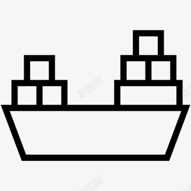 船邮轮游艇图标图标