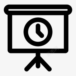 屏幕闹钟屏幕时钟提醒时间表图标高清图片