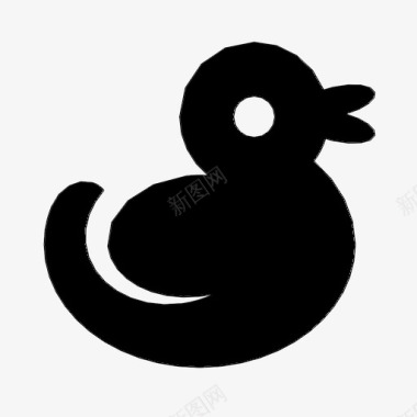 橡皮鸭婴儿浴缸图标图标