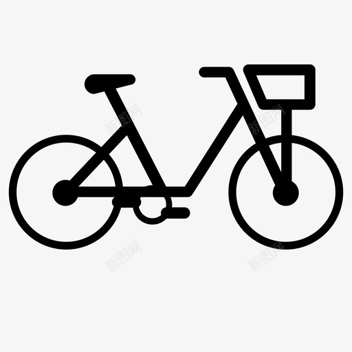 自行车城市自行车运动图标svg_新图网 https://ixintu.com 交通 城市自行车 自行车 运动