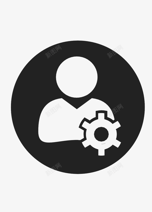 用户设置调整配置图标svg_新图网 https://ixintu.com messenger 用户设置 社交媒体 调整 配置