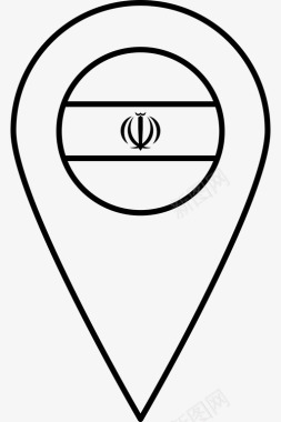 伊朗国旗世界国旗图标图标