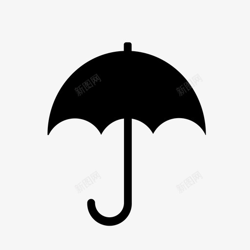 伞打开保护图标svg_新图网 https://ixintu.com 下雨 伞 保护 天气 打开 正负