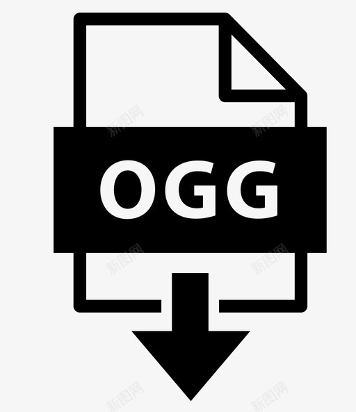 ogg文件文件扩展名图标svg_新图网 https://ixintu.com ogg文件 下载 文件扩展名