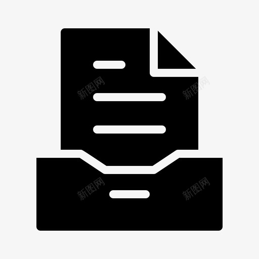 档案业务开发图标svg_新图网 https://ixintu.com 业务 办公 开发 档案 规划 项目管理