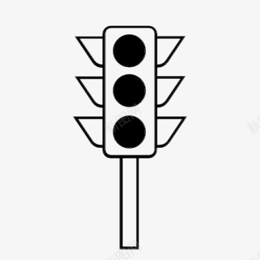 红绿灯行人道路图标图标