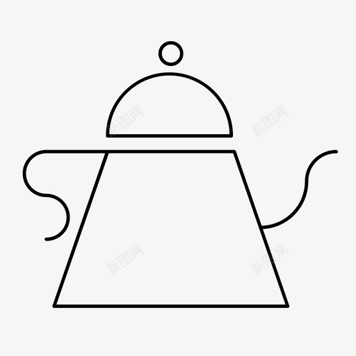 水壶咖啡鹅颈管图标svg_新图网 https://ixintu.com 倒咖啡 倒过来 咖啡 水 水壶 茶 鹅颈管