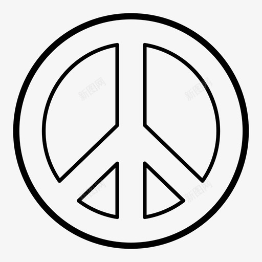 和平的象征希望爱图标svg_新图网 https://ixintu.com 和平的象征 团结 希望 爱