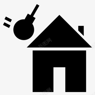 拆迁房产房屋图标图标