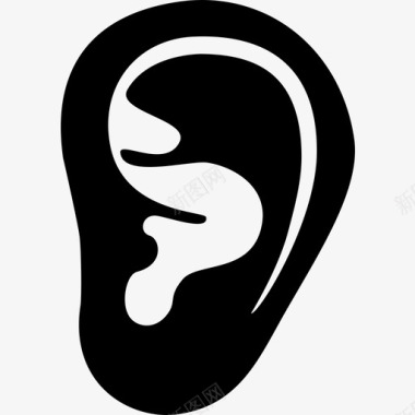 耳鼻喉科聋听图标图标