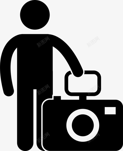 摄影师照相机男人图标svg_新图网 https://ixintu.com 事业 人们的工作 摄影 摄影师 照相机 男人 职业