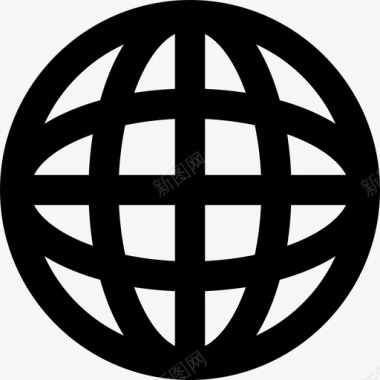 互联网行星圈网格符号界面超图标图标