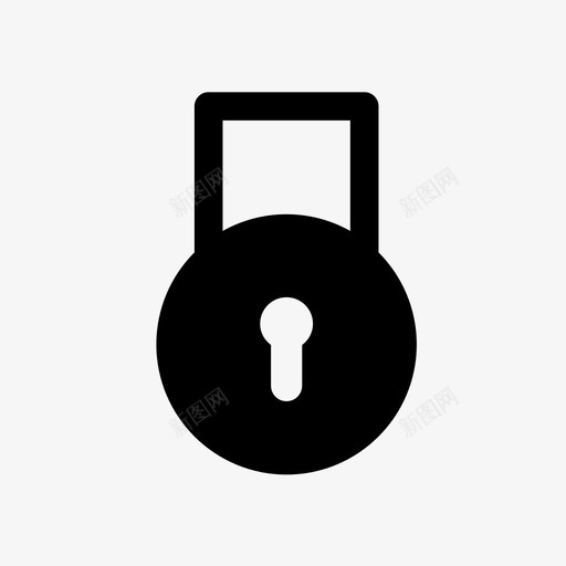 锁入口关闭锁图标svg_新图网 https://ixintu.com 保护 入口 关闭锁 安全 锁