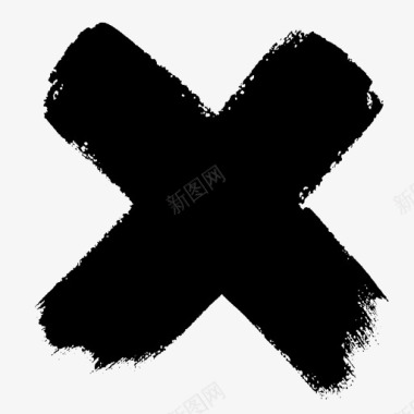 x十字架假的图标图标