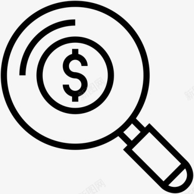 搜索金融商业搜索货币图标图标