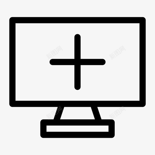 监视器添加计算机屏幕显示器图标svg_新图网 https://ixintu.com lcd监视器 介质 显示器 显示计算机 监视器添加 计算机屏幕