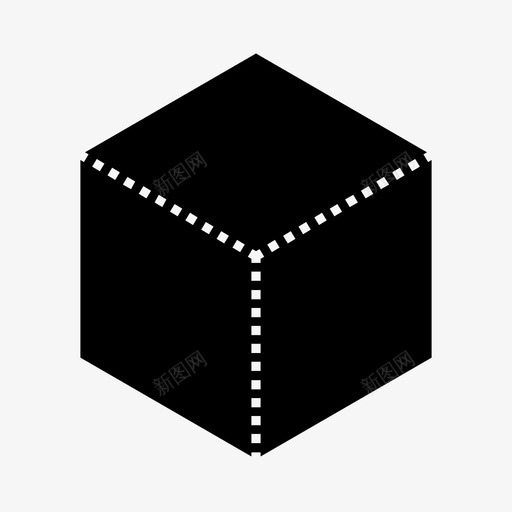 立方体三维数据图标svg_新图网 https://ixintu.com 三维 数据 柏拉图式实体 正方形 立方体