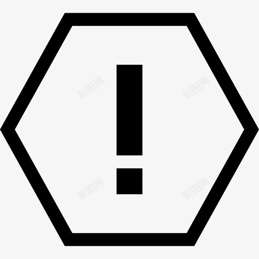 小心危险标志图标svg_新图网 https://ixintu.com ios工具栏图标图示符 危险 小心 标志 警告