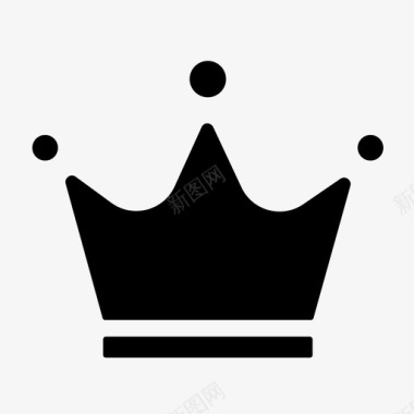 王冠国际象棋国王图标图标
