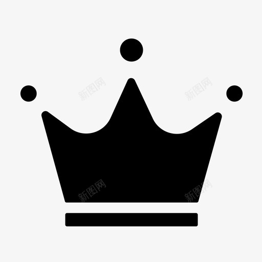王冠国际象棋国王图标svg_新图网 https://ixintu.com 国王 国际象棋 王冠 王后 皇室