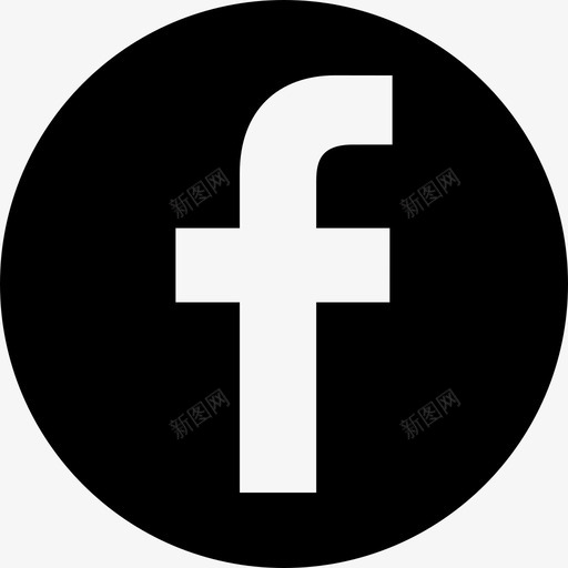 Facebook标志社交社交图标圆形svg_新图网 https://ixintu.com Facebook标志 社交 社交图标圆形