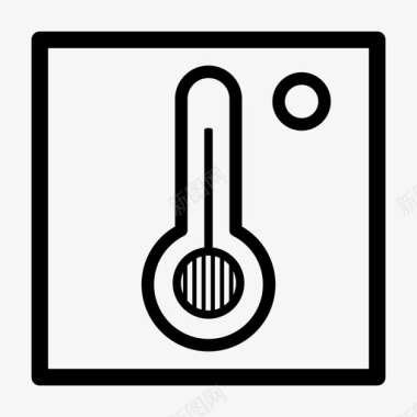 温度控制仪表温度计图标图标