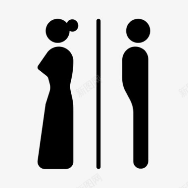 卫生间性别男图标图标