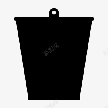 桶煤斗浴缸图标图标
