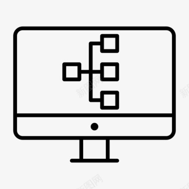 监控工作流程业务图表图标图标