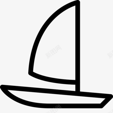 帆船赛马运动图标图标