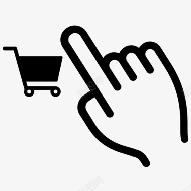 购物手势互动图标图标