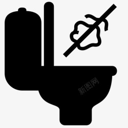 扔纸不扔环保纸图标高清图片