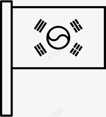 韩国亚洲国家图标图标