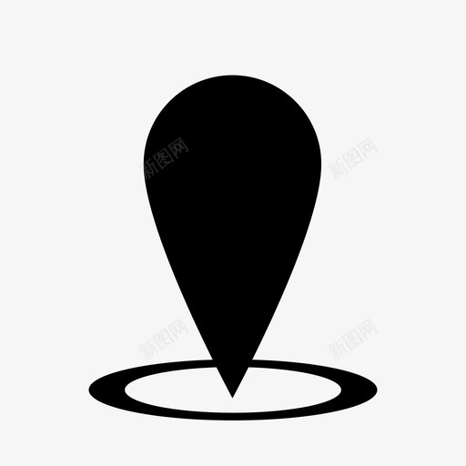 位置信标这里图标svg_新图网 https://ixintu.com 位置 位置标识符2 信标 地图 标识符 这里