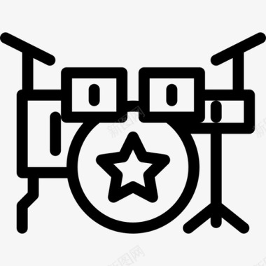 鼓包乐队音乐图标图标