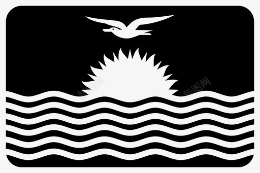基里巴斯国家国旗图标svg_新图网 https://ixintu.com 世界圆形矩形旗雕文 国家 国旗 基里巴斯 太平洋