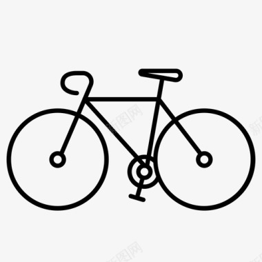 自行车城市骑行图标图标