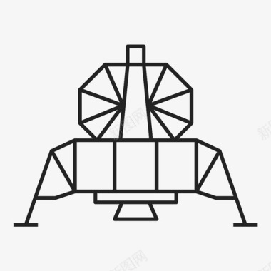 猎户座阿波罗着陆图标图标