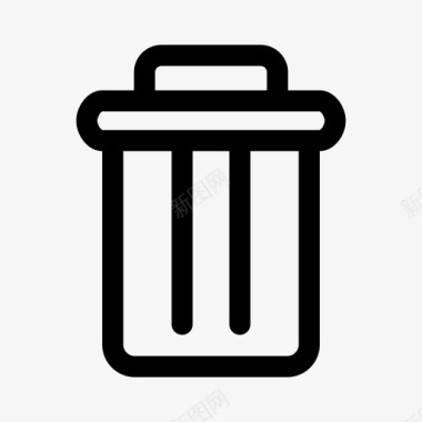 垃圾箱删除清空垃圾箱图标图标