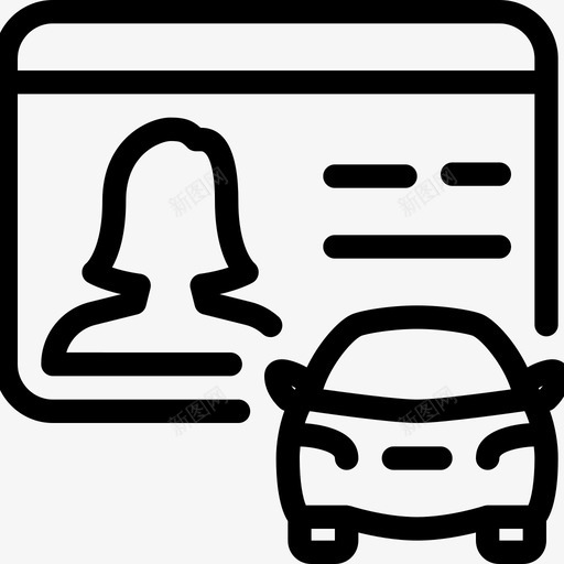 女驾照女用户行图标svg_新图网 https://ixintu.com 女 女驾照 用户行图标