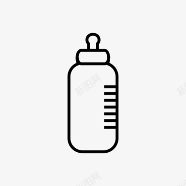 婴儿奶瓶婴儿喂食器婴儿食品图标图标