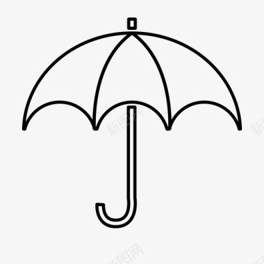 雨伞雨暴风雨图标图标